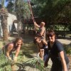 Kings Lions members shown helping to beautify the Lemoore Senior Center on Saturday, June 18.